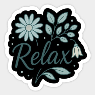 Relax Meditation Sticker